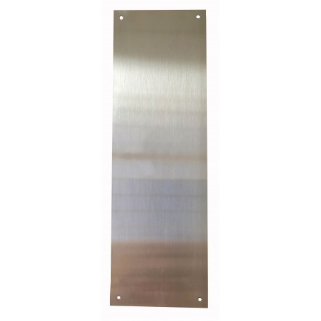 Placa Cerradura 80x250mm Ciega M-51/80250c, Inox Satinado