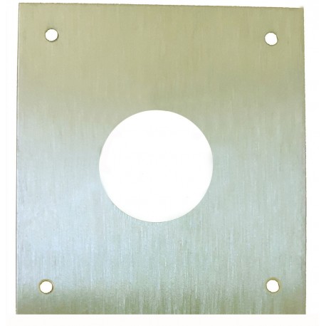 Placa Cerradura 80x80mm Bocallave Redonda Ø28mm M-51/8080r-2