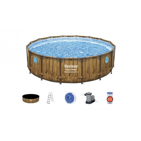 Piscina Desmontable Redonda Power Steel Swim 23.062 L Depura