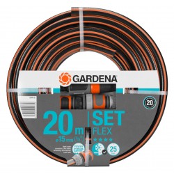 Manguera Flex Gardena Ø 15 Mm Con Accesorios 20 M