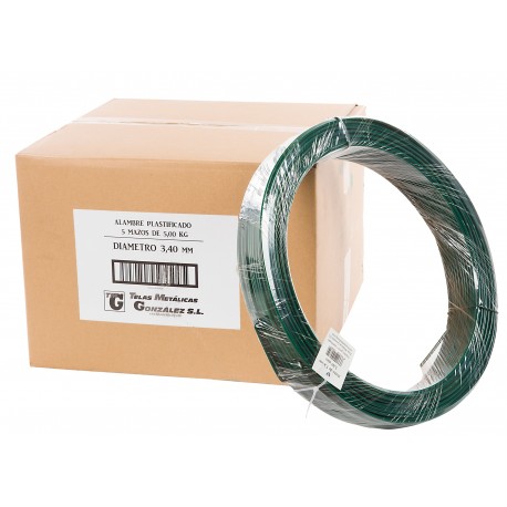 Alambre Plastificado Verde Ø 3,00 Mm 5 Kg