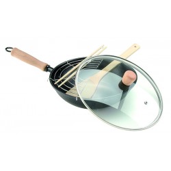 Wok Hierro T/cristal Induccion 24 Cm