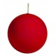Vela Bola Esferica Rojo Mate 8 Cm