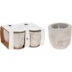 Velas De Citronela Maceta Cemento 4 Unidades 57 X Ø 55 Mm