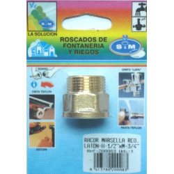 Racor Fontan M-h 3/4"x1/2" Rdo Lat Marsella S&m