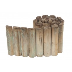 Bordura Enrrollable De Madera Siloux 30 X 200 X Ø 7 Cm