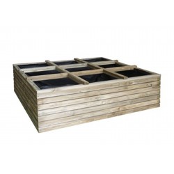 Huerto Urbano Madera Horizon Basil 120x120x36 Cm