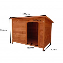 Caseta Para Perro De Madera Lupy 116x76xh82 Cm