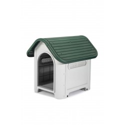 Caseta Para Perro De Resina Beige/verde Kira 59x75xh66 Cm