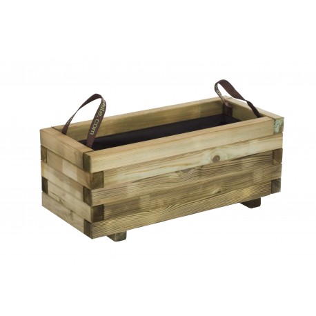 Jardinera De Madera Rectangular 31l Baroque 70x30x28 Cm