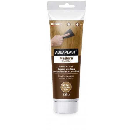 Masilla Reparacion Madera Aguaplast 125 Ml 2281 Nogal Claro