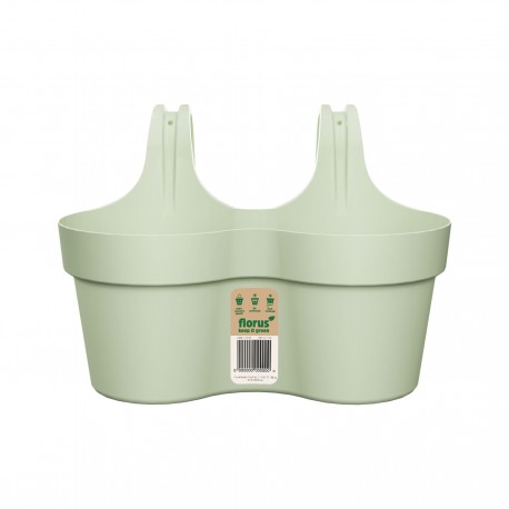 Maceta Balcon Duo Verde Mint