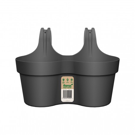 Maceta Balcon Duo Antracita