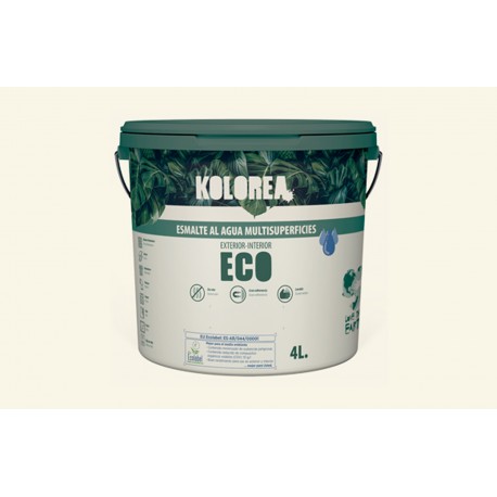 Esmalte Al Agua Eco Satinado Kolorea 250 Ml Blanco Roto