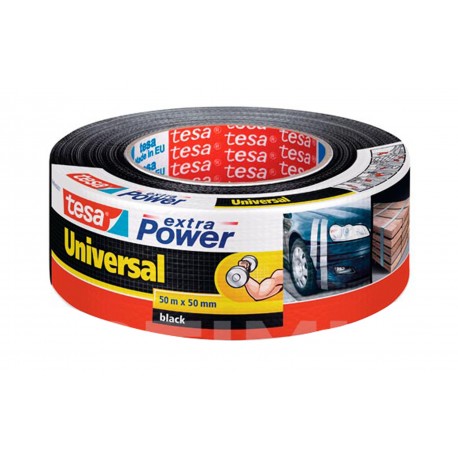 Cinta Americana Extra Power Negro Tesa Tape 50 M X 50 Mm