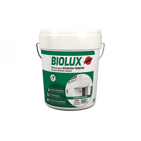 Pintura Plastica Exterior Interior Biolux Mate 4 L Blanco