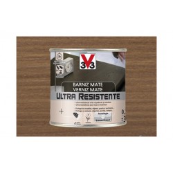 Barniz Interior Al Agua Ultra Resistente Mate 750 Ml Nogal