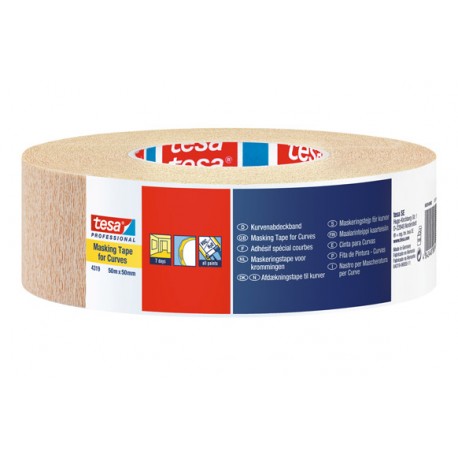 Cinta De Pintor Interior Para Curvas Tesa Tape 50 M X 50 Mm