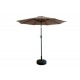 Parasol Aluminio Inclinable Beige 2.5 M Tubo 38 Mm Con Maniv