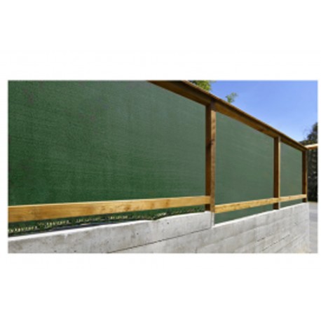 Malla Ocultacion Sombreo Premium Fun&go 2 X 5 M Verde Oscuro