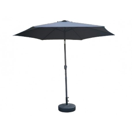 Parasol Aluminio Inclinable Antracita 3 M Tubo 48 Mm Con Man