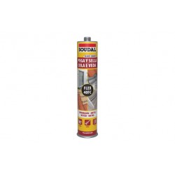 Masilla Poliuretano Pega Y Sella Soudal 300 Ml Gris