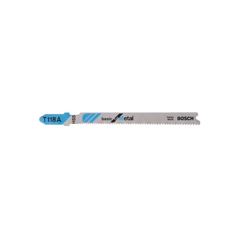 Hoja De Calar Para Metal Bas Recta T118g X5pz Bosch - La Casa del Repuesto