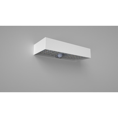 Aplique Solar Ext. Sensor Blanco 800lm