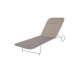 Cojin Action Tumbona Taupe 185x55x2.5