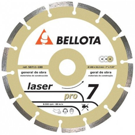 Disco Corte Laser 115 Mm Diam Basico Bellota