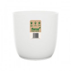 Cubremaceta Int. Flow Flowerpot Blanco 18 Cm