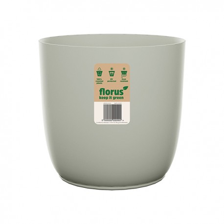 Cubremaceta Int. Flow Flowerpot Gris 18 Cm