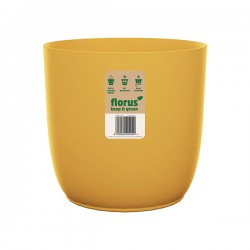 Cubremaceta Int. Flow Flowerpot Mostaza 18 Cm