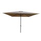 Parasol Aluminio Cuadr Taupe 3x3