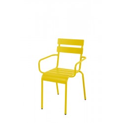 Sillon Acero Amarillo Libia -