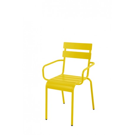 Sillon Acero Amarillo Libia -