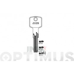 Llave Seguridad Laton Puntos Jma Ci-48