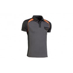 Polo Top Range Coolway Gris / Naranja Talla Xs Juba