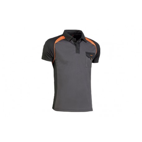 Polo Top Range Coolway Gris / Naranja Talla Xs Juba