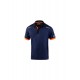 Polo Tecnico 180 Gr Azul / Naranja Fluor Talla M Sparco