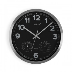 Reloj Pared Temp/hidro Negr 30 Cm