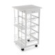 Carro Cocina C/rued 4cestas+cj+botel 84x37x47cm