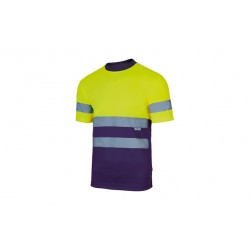 Camiseta Tecnica Alta Visibilidad Marino / Amarillo Fluor Ta