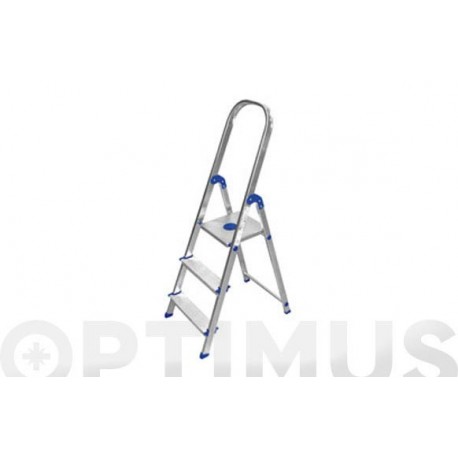 Escalera Aluminio PeldaÑo Ancho 4 PeldaÑos Ambit