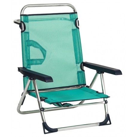 Silla Playa Alum Alta Multipos. Fibreline -