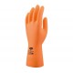 Guante Latex Naranja Flocado Talla 9 Juba
