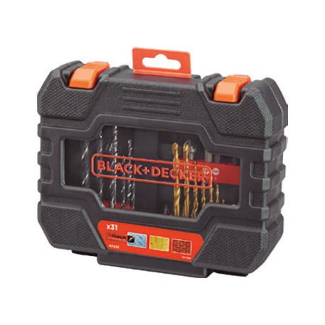 Brocas + Puntas Atornillar Juego 31 Piezas Black & Decker