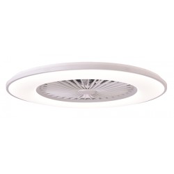 Ventilador Techo C/luz 8 Aspas Gris 55 Cm