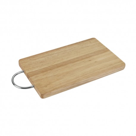 Tabla Cocina Cortar Madera Asa Cromada 18 X 29 Cm Metaltex