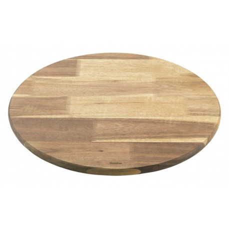 Tabla Cortar Giratoria Madera Acacia Lazy Susan Metaltex